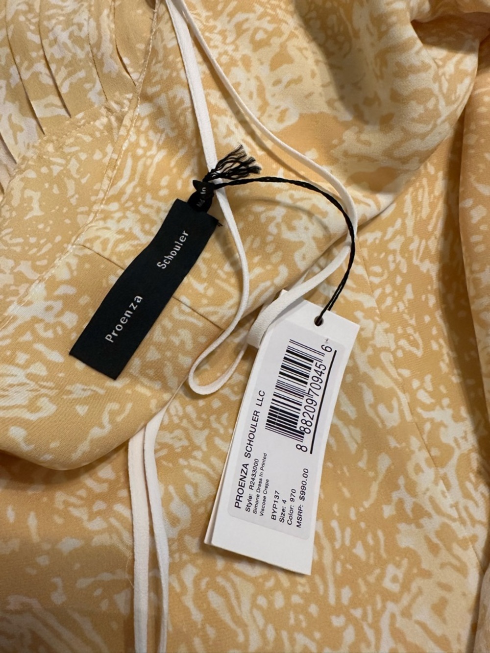 NWT Proenza Shouler Simone Twist back dress sz:multiple - Picture 9 of 14